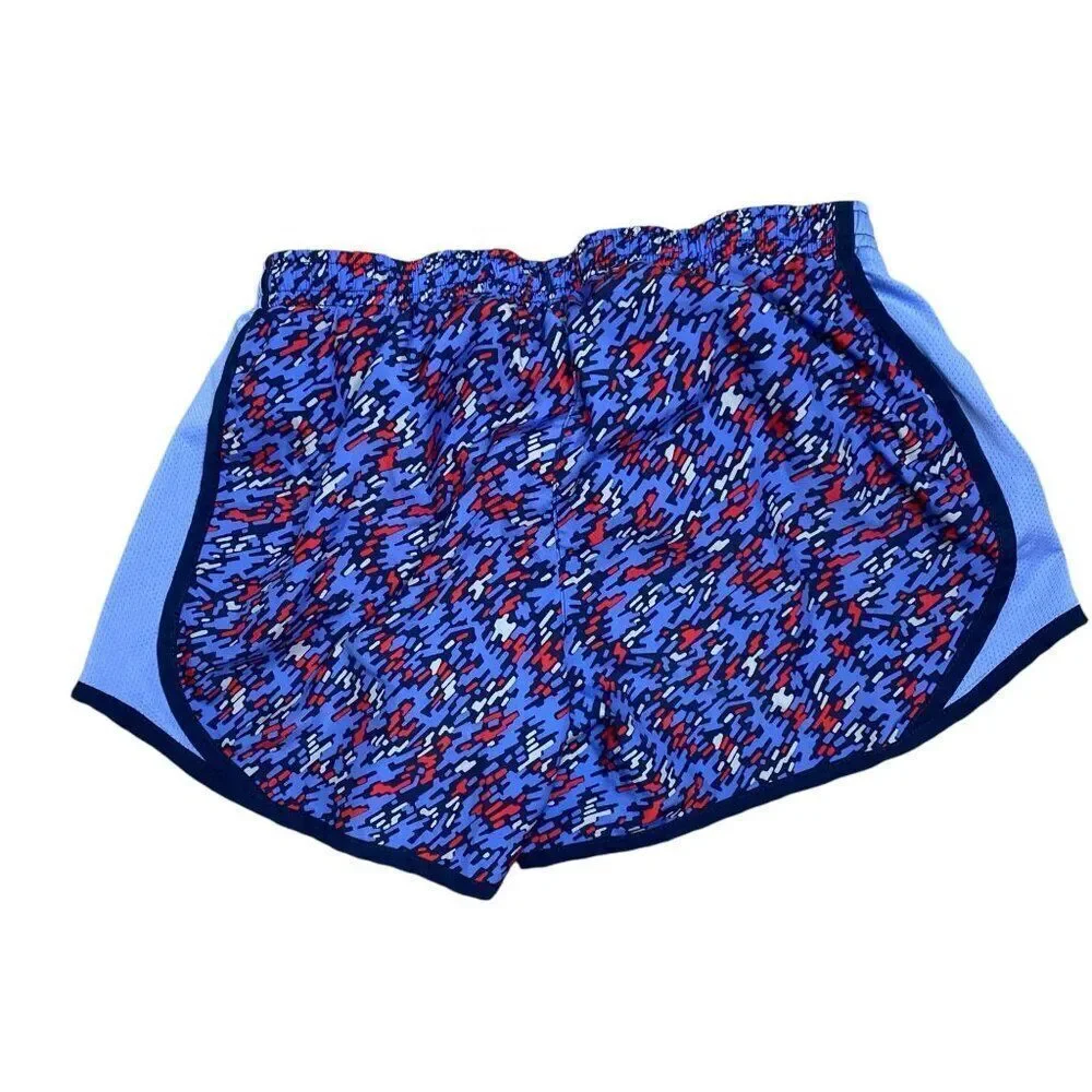 Nike Dri Fit Tempo Shorts Kids Size Large Blue Red